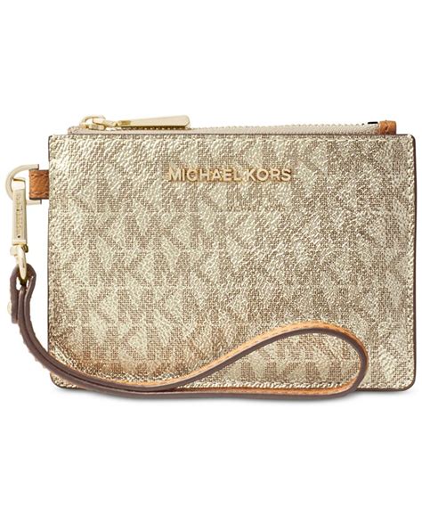 Michael Kors Metallic Signature Coin Purse 